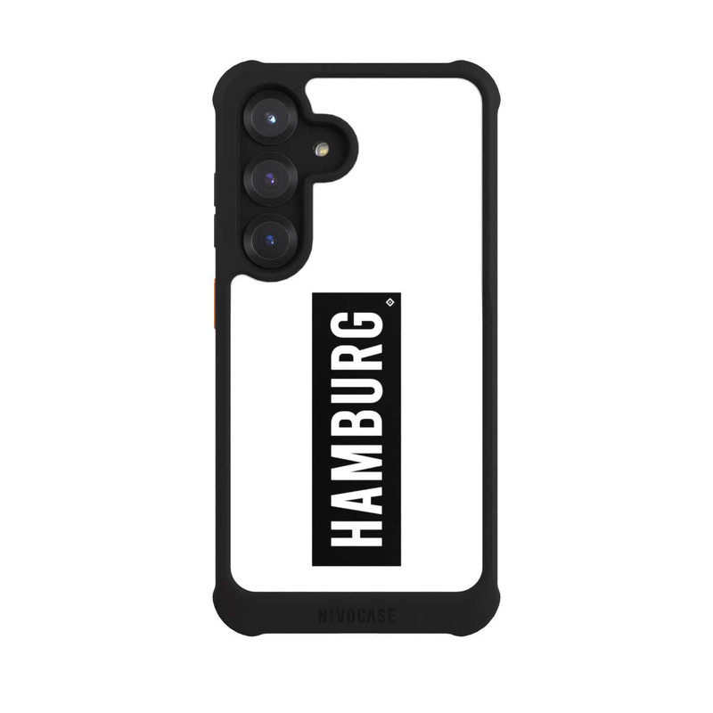 Galaxy S25 NIVOmax HSV Hamburg Schwarz Weiss