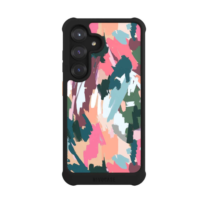 Galaxy S25 NIVOmax Abstrakte künstlerische Textur Rosa