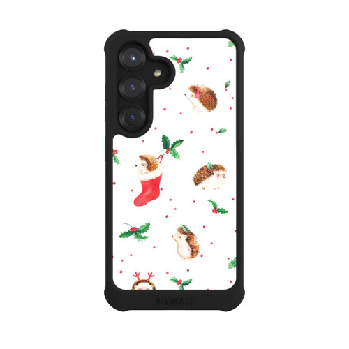 Samsung Galaxy S25 NIVOmax Christmas Cute Hedgehog