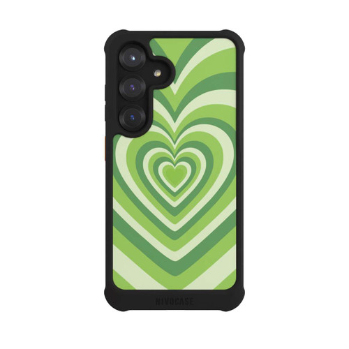 Samsung Galaxy S25 NIVOmax Beating Comic Heart Green