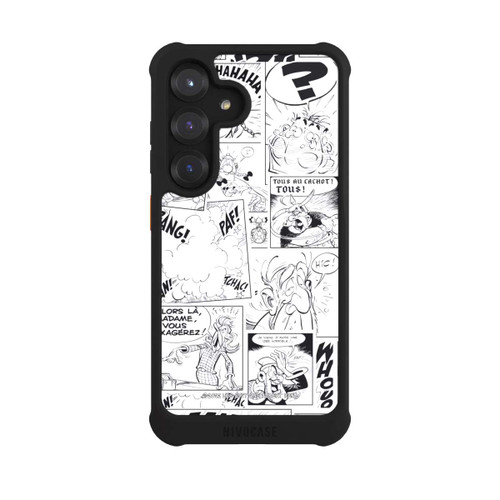 Samsung Galaxy S25 NIVOmax BD Astérix Blanc &amp; Noir
