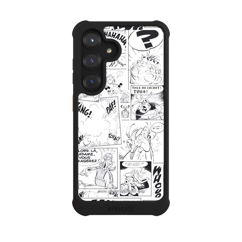 Galaxy S25 NIVOmax BD Astérix Blanc & Noir