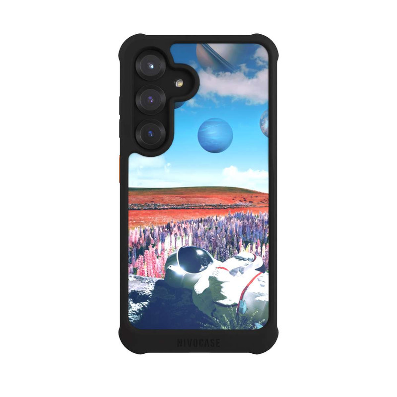Galaxy S25 NIVOmax Astronaut auf Grasplaneten