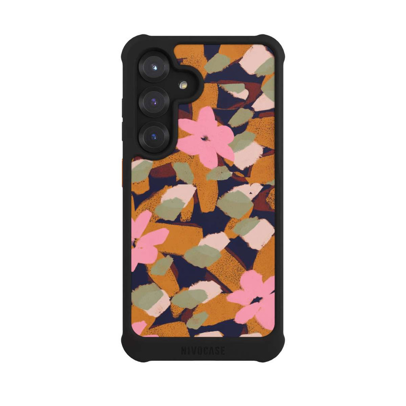 Galaxy S25 NIVOmax Pattern Fleurs Roses