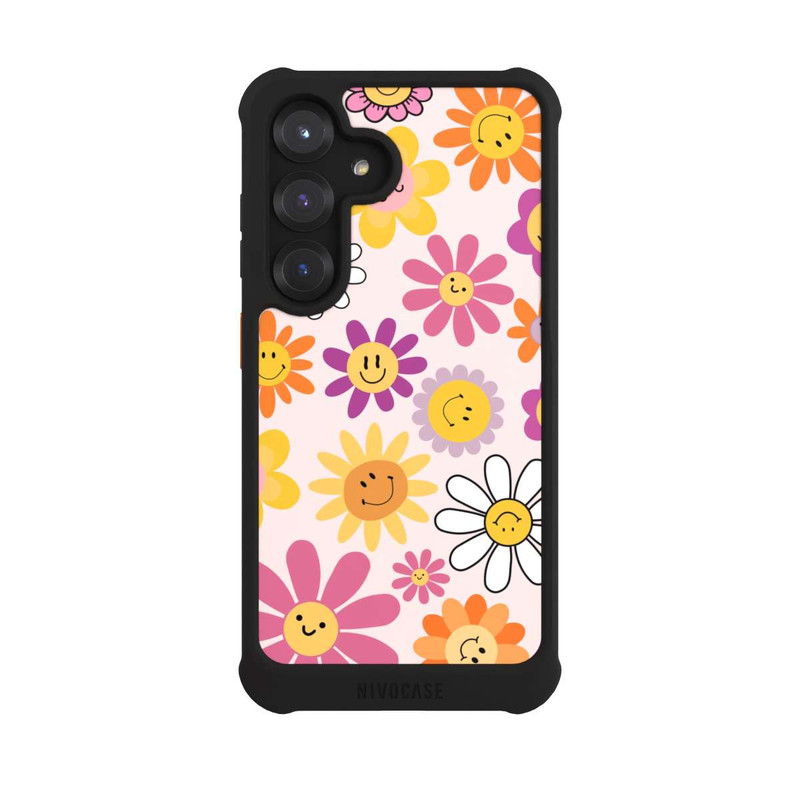 Galaxy S25 NIVOmax Smiles Pink Flowers