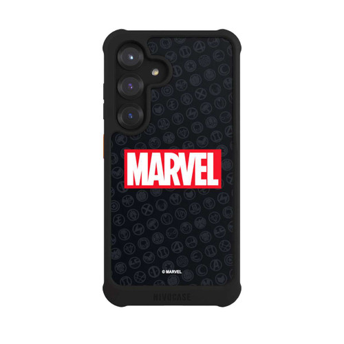 Samsung Galaxy S25 NIVOmax Marvel Logo Black Red