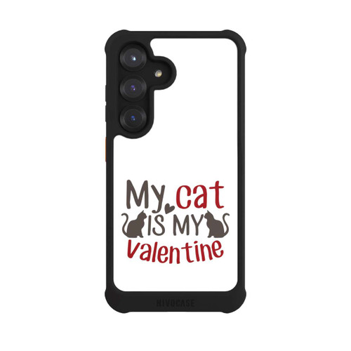 Samsung Galaxy S25 NIVOmax My Cat Is My Valentine White