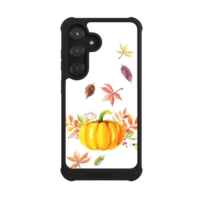 Galaxy S25 NIVOmax Pumpkin-weißer Hintergrund 