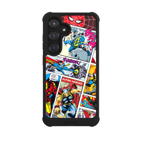 Samsung Galaxy S25 NIVOmax Marvel Retro Comic Blue