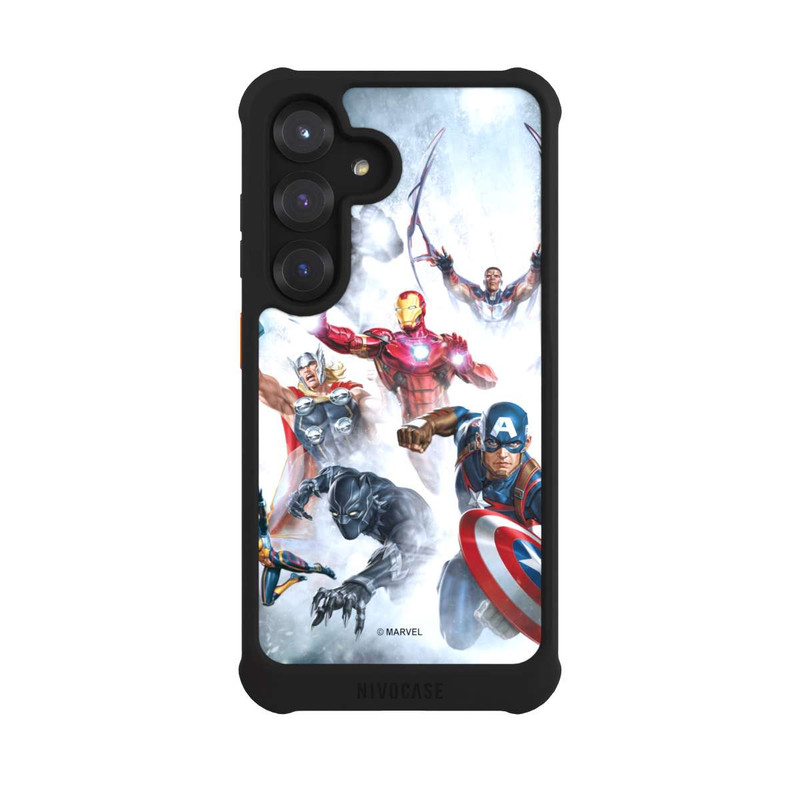 Galaxy S25 NIVOmax Les Avengers vous sautent dessus