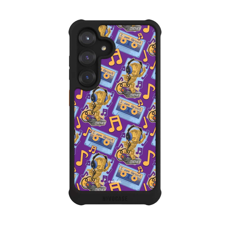 Galaxy S25 NIVOmax Groot Comic Headphones Guardians of the Galaxy