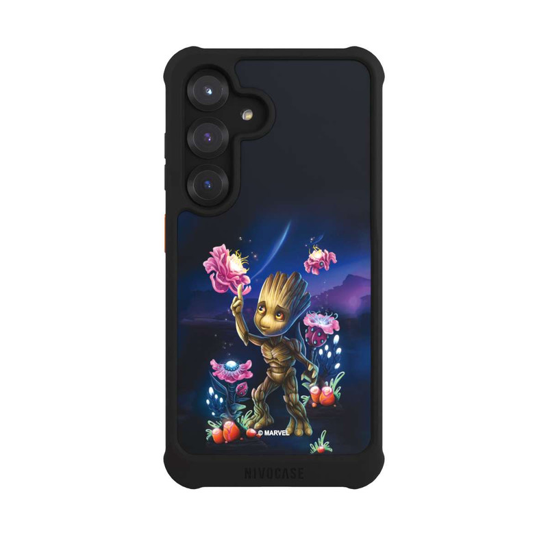 Galaxy S25 NIVOmax Baby Groot Fleurs