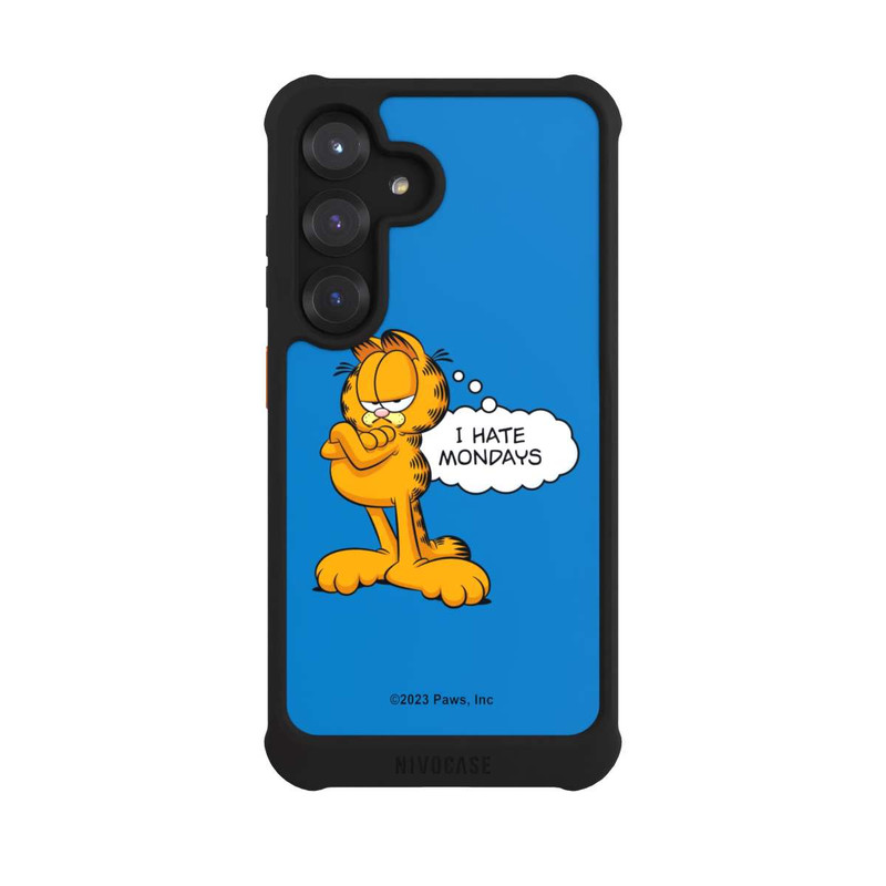Galaxy S25 NIVOmax Garfield I Hate Mondays Blau