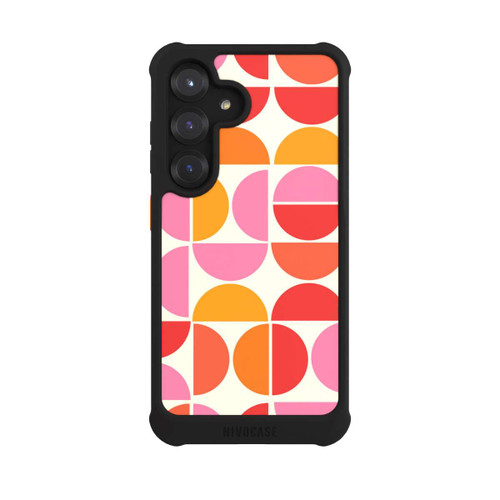 Samsung Galaxy S25 NIVOmax Retro Trend Pattern Orange