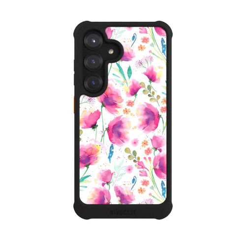 Samsung Galaxy S25 NIVOmax Watercolor Abstract Poppies