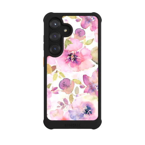 Samsung Galaxy S25 NIVOmax Pink Flowers Wallpaper