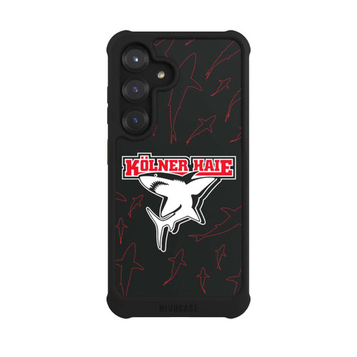 Samsung Galaxy S25 NIVOmax Haie Muster Rot