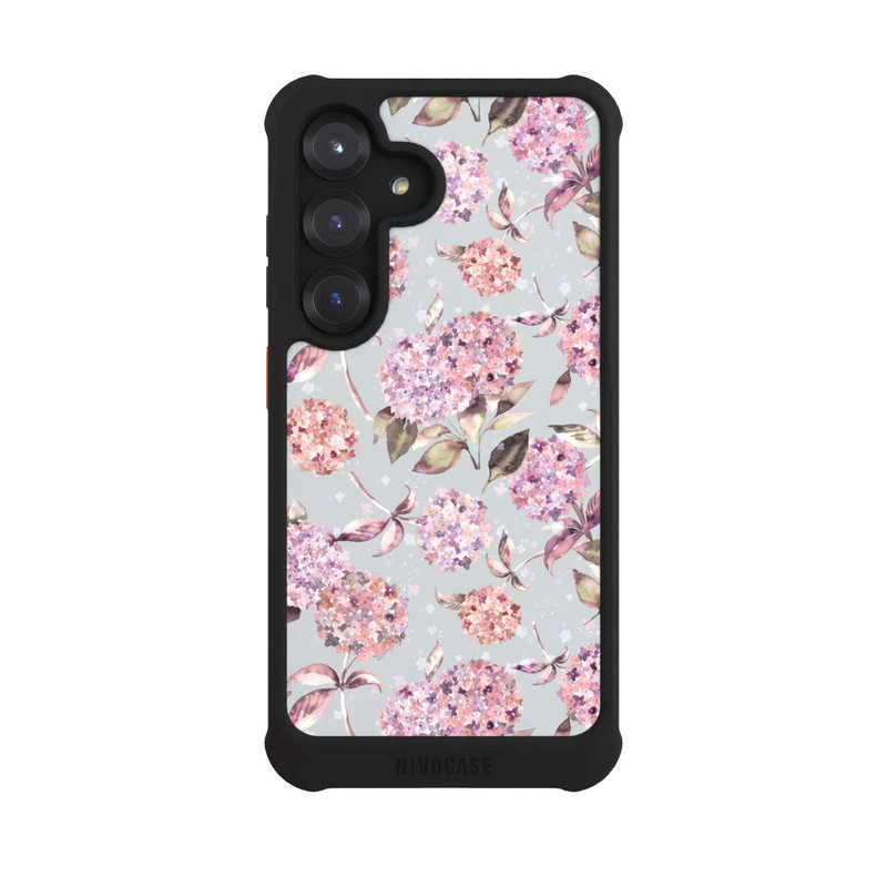 Galaxy S25 NIVOmax Pastel Magic Hydrangea Floral Watercolor Pink