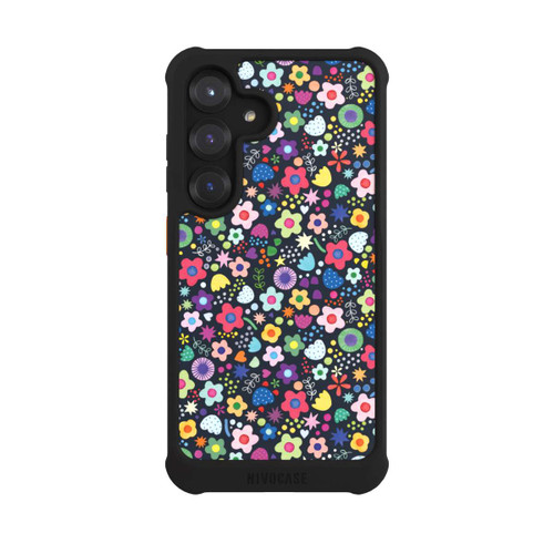 Samsung Galaxy S25 NIVOmax Psychedelic Flowers Multi Black
