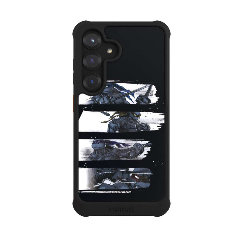 Galaxy S25 NIVOmax Scratch TMNT noir et blanc