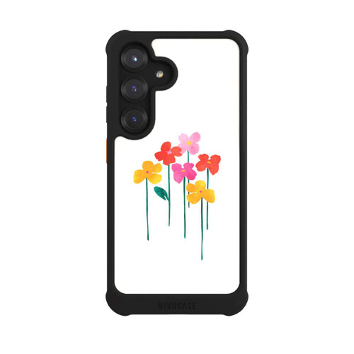 Samsung Galaxy S25 NIVOmax Kleine glückliche Blumen