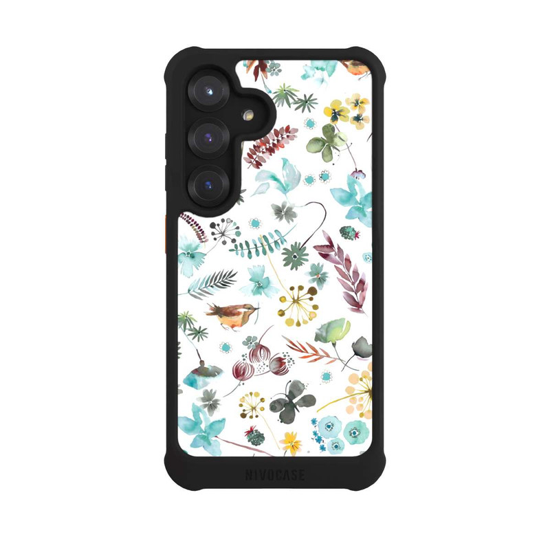 Galaxy S25 NIVOmax Botanischer Schmetterling Natur Blau