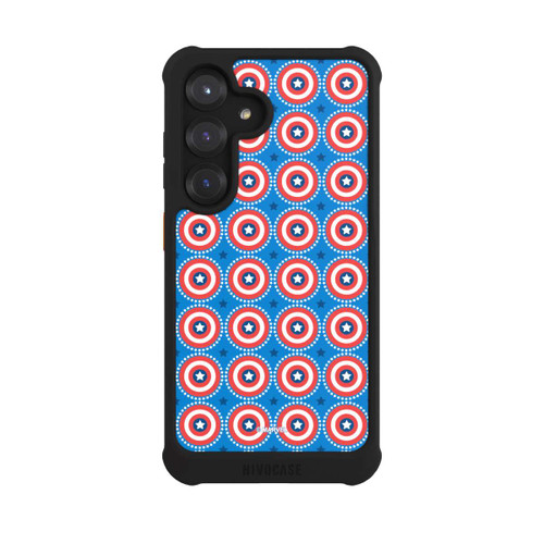 Samsung Galaxy S25 NIVOmax Captain American Shield Pattern