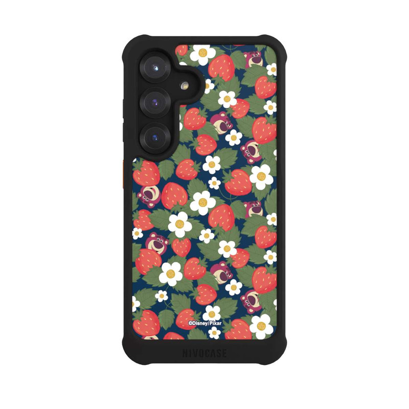 Galaxy S25 NIVOmax Lotso Toy Story Strawberry Flower Pattern
