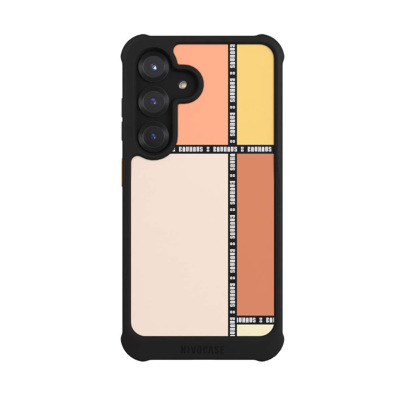 Galaxy S25 NIVOmax Bauhaus Squares-Pastel