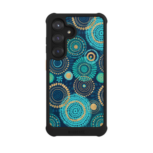 Samsung Galaxy S25 NIVOmax Blockprint India Teal Gold