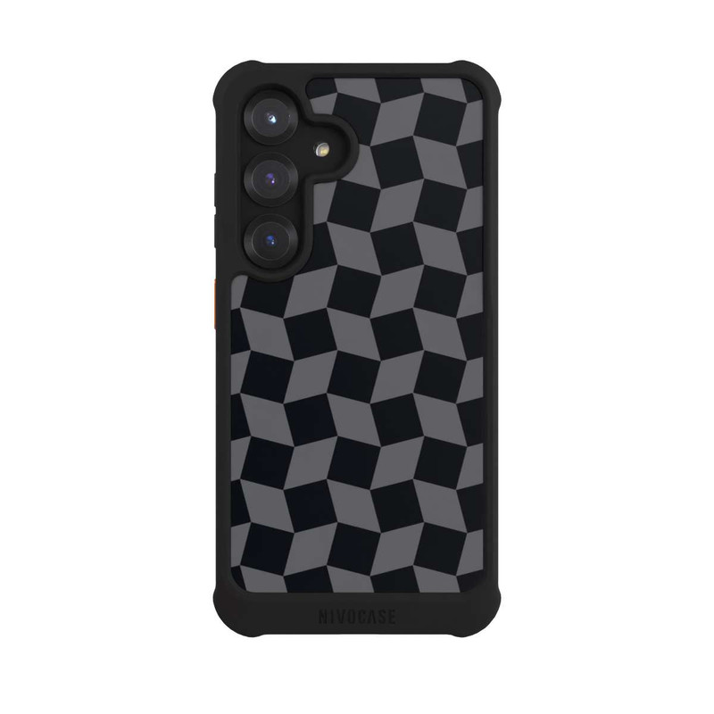 Galaxy S25 NIVOmax 3D Würfel-Muster Effektt