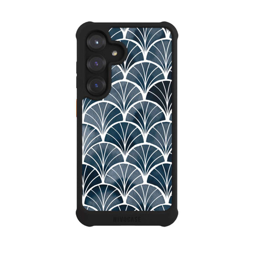 Samsung Galaxy S25 NIVOmax Botanical Breeze Art Deco Grey