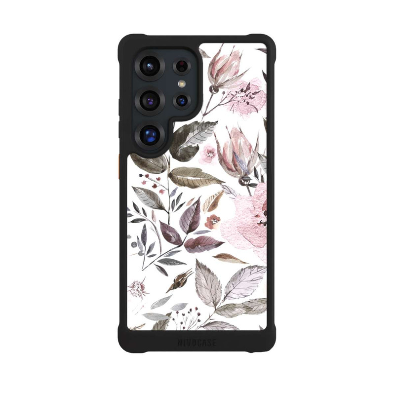 Galaxy S25 Ultra NIVOmax Aquarell braune Rosenblüten