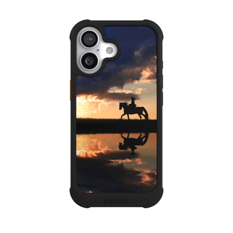 iPhone 17 NIVOmax Ausritt im Sonnenuntergang