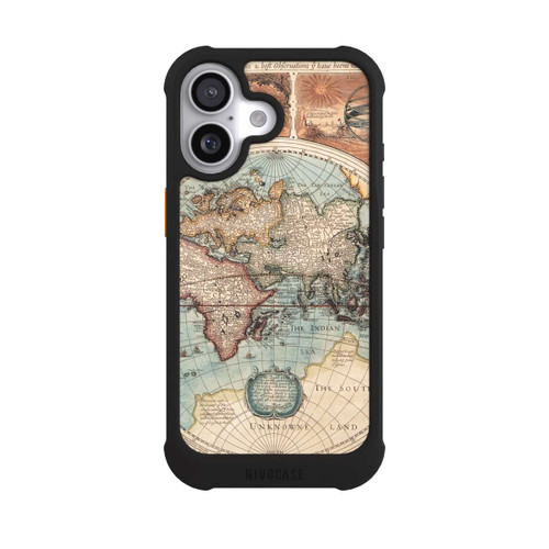 Apple iPhone 17 NIVOmax Vintage Weltkarte
