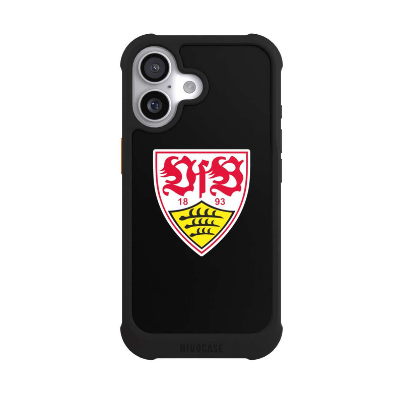 iPhone 17 NIVOmax VfB Stuttgart Wappen Schwarz