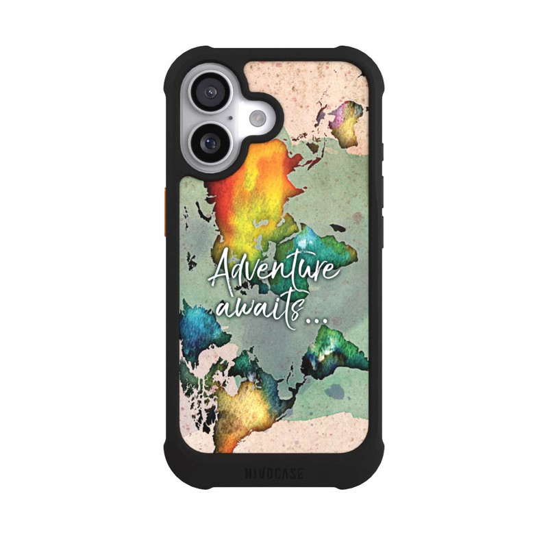 iPhone 17 NIVOmax Bunte Weltkarte