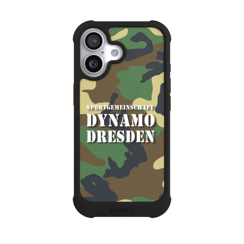 iPhone 17 NIVOmax SGDD Camouflage Grün - Dynamo Dresden