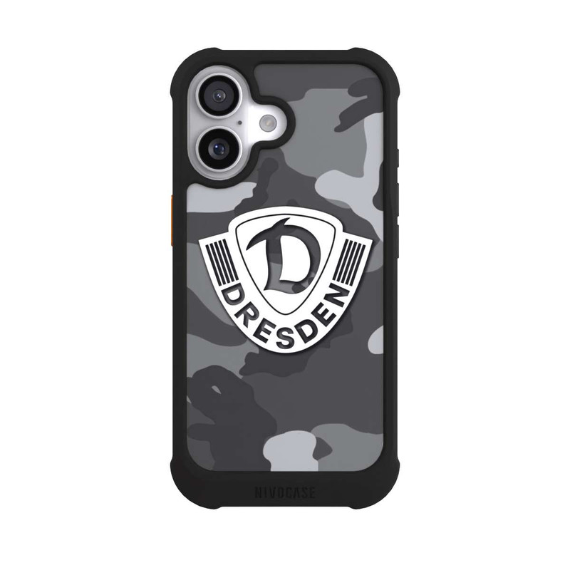 iPhone 17 NIVOmax Dresden Camouflage Grau - Dynamo Dresden