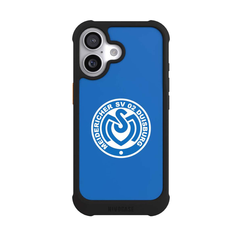 iPhone 17 NIVOmax MSV Logo auf Blau