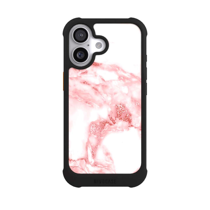 iPhone 17 NIVOmax Pink and White Marble