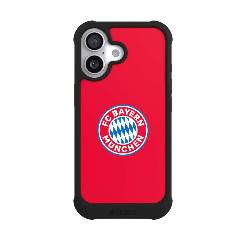 iPhone 17 NIVOmax FCB Logo auf Rot