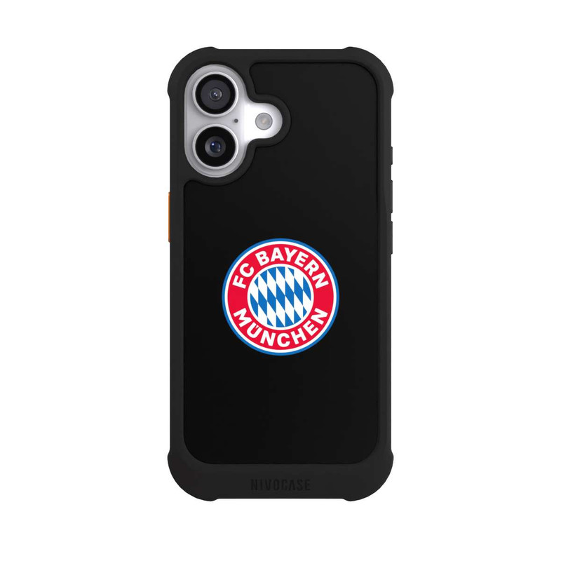 iPhone 17 NIVOmax FCB Logo auf Schwarz