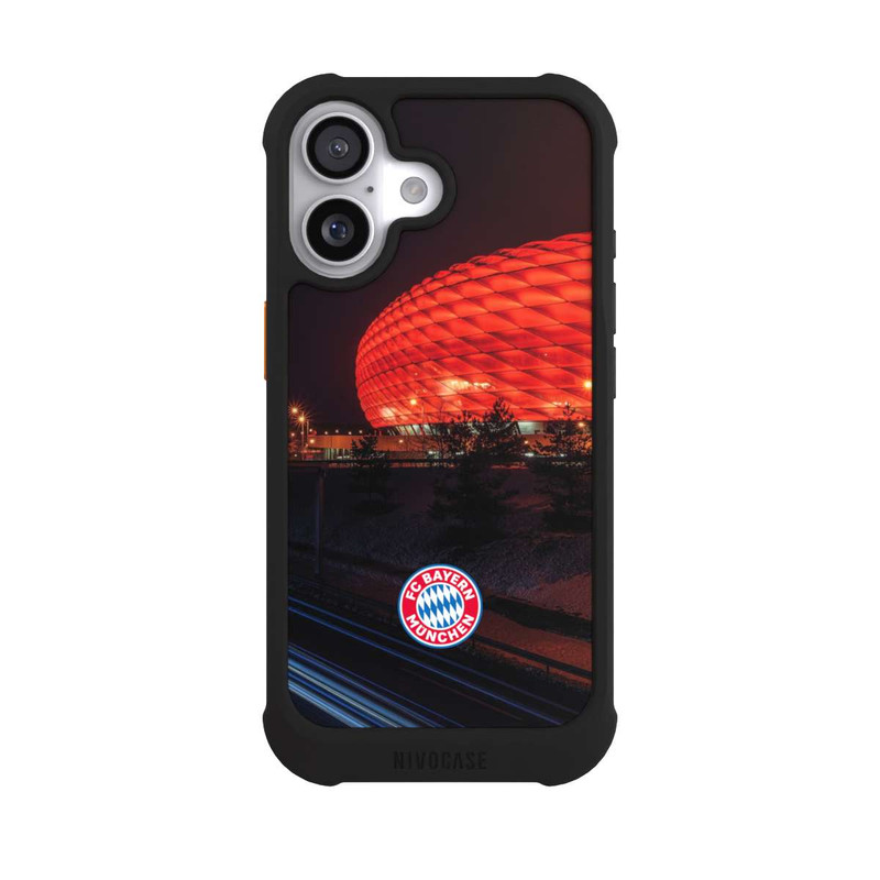 iPhone 17 NIVOmax Allianz Arena bei Nacht FCB