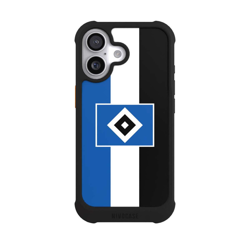 iPhone 17 NIVOmax HSV Streifen - Blau-Weiß-Schwarz