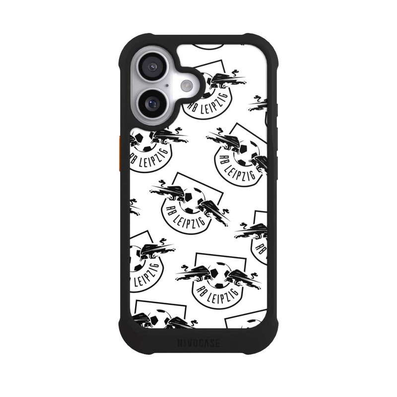 iPhone 17 NIVOmax Logos RB Leipzig Schwarz auf Weiß