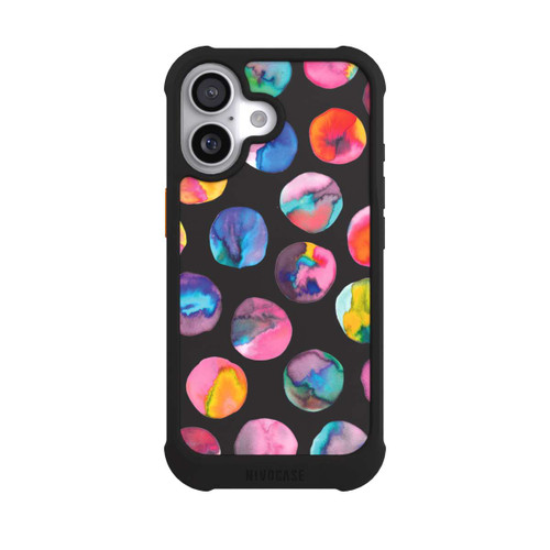 Apple iPhone 17 NIVOmax Colorful Ink Marbles Dots Black