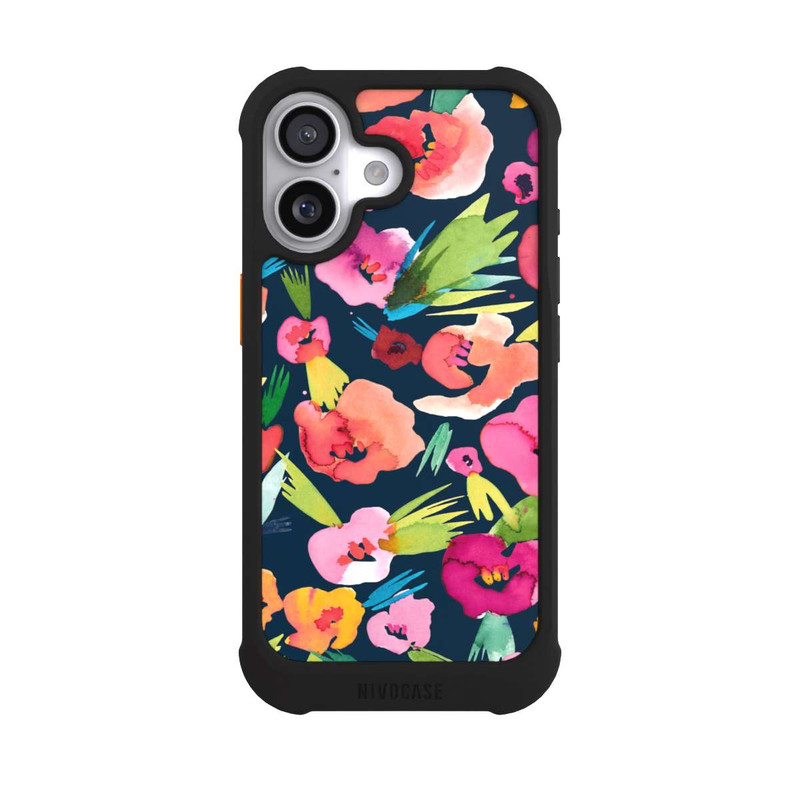 iPhone 17 NIVOmax Fleurs tropicales aquarelles