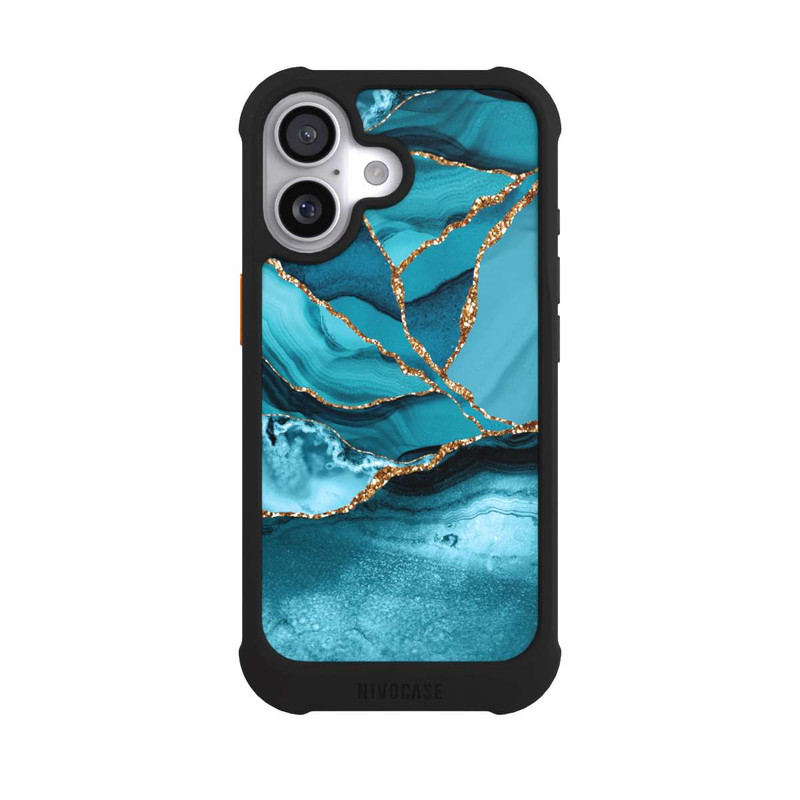 iPhone 17 NIVOmax Eisblaue Marmor Landschaft