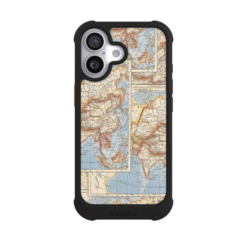 iPhone 17 NIVOmax World Map Vintage
